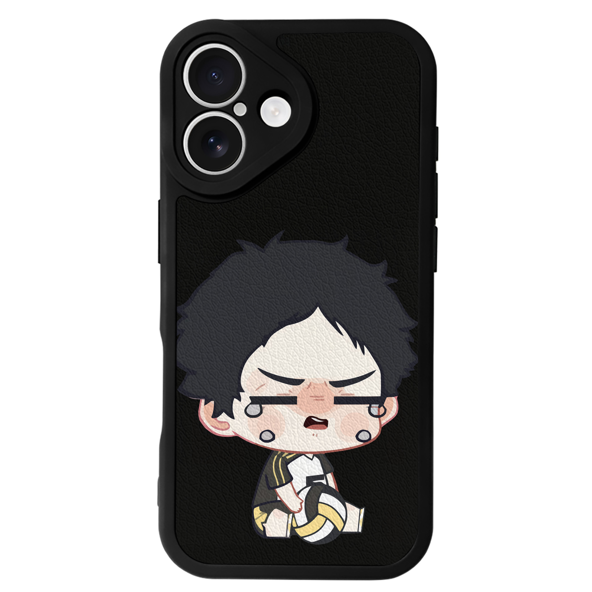 （画像用） ハイキュー!! Haikyu!! 【iPhone 16シリーズ対応】シリコンスマホケース（レザー調） 材質：シリコン